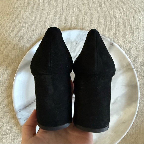 Sezane Alice High Heels Black Suede Size 37 - Picture 5 of 6
